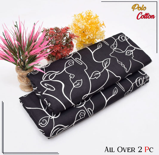 POLO COTTON PRINTED 2PC [ SALE OFFER ]