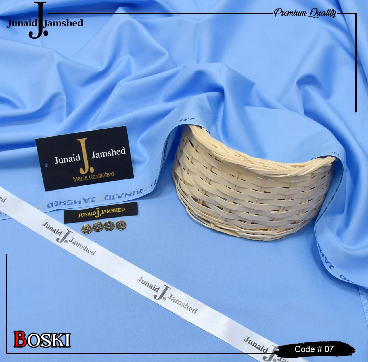 Boski Wash & Wear Unstitched Men's Suit
