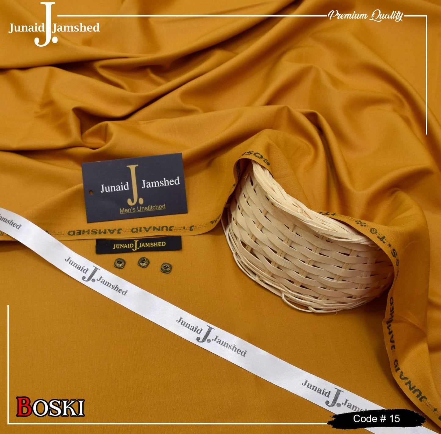 Boski Wash & Wear Unstitched Men's Suit