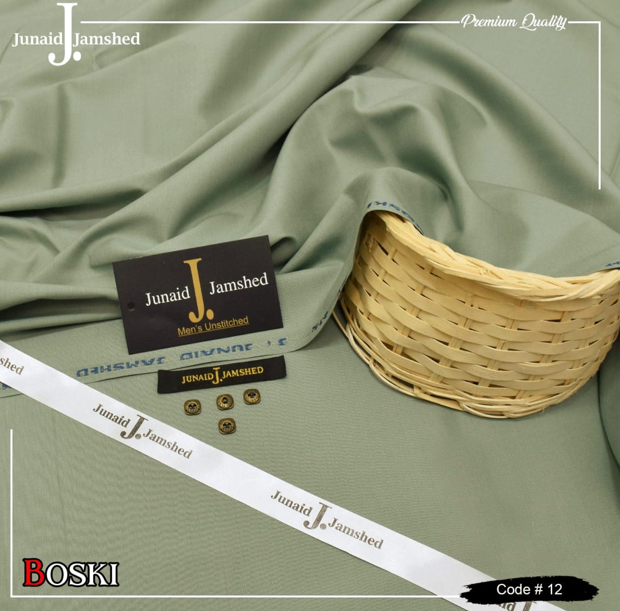 Boski Wash & Wear Unstitched Men's Suit